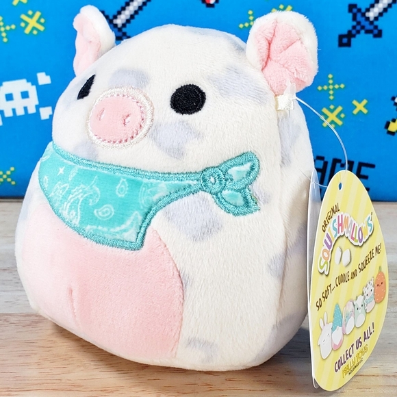Squishmallow Rosie the Spotted Pig 4.5" UltraSoft Easter Holiday Plush NWT - Picture 6 of 12